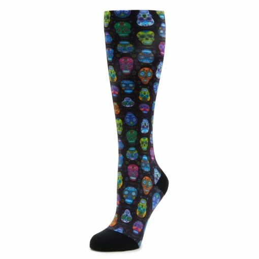 Compression Sugar Skulls Socks -Cheap Alegria Shoes Store ALG 92600 S1