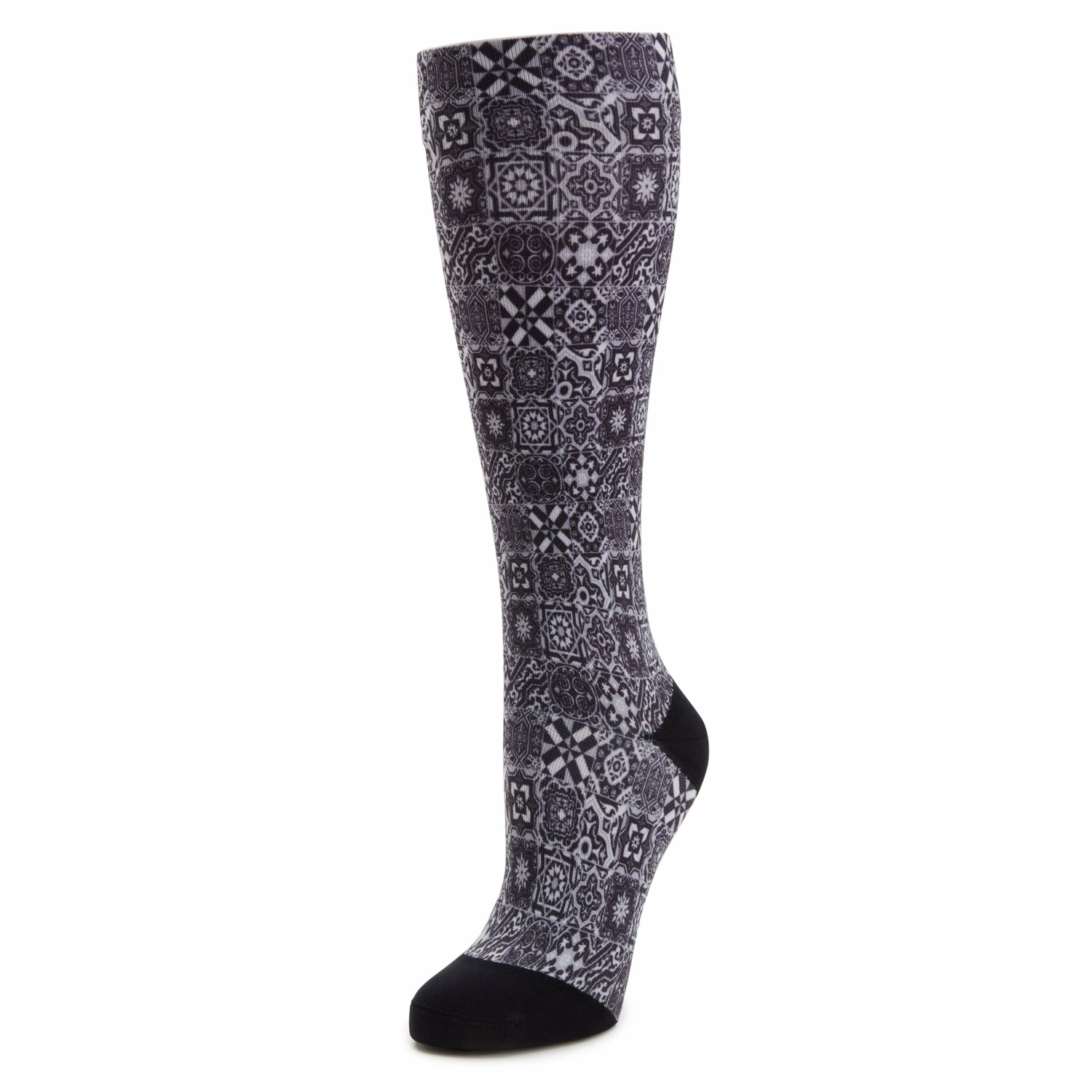 Compression Aztec Tile Black Socks 1 Compression Aztec Tile Black Socks