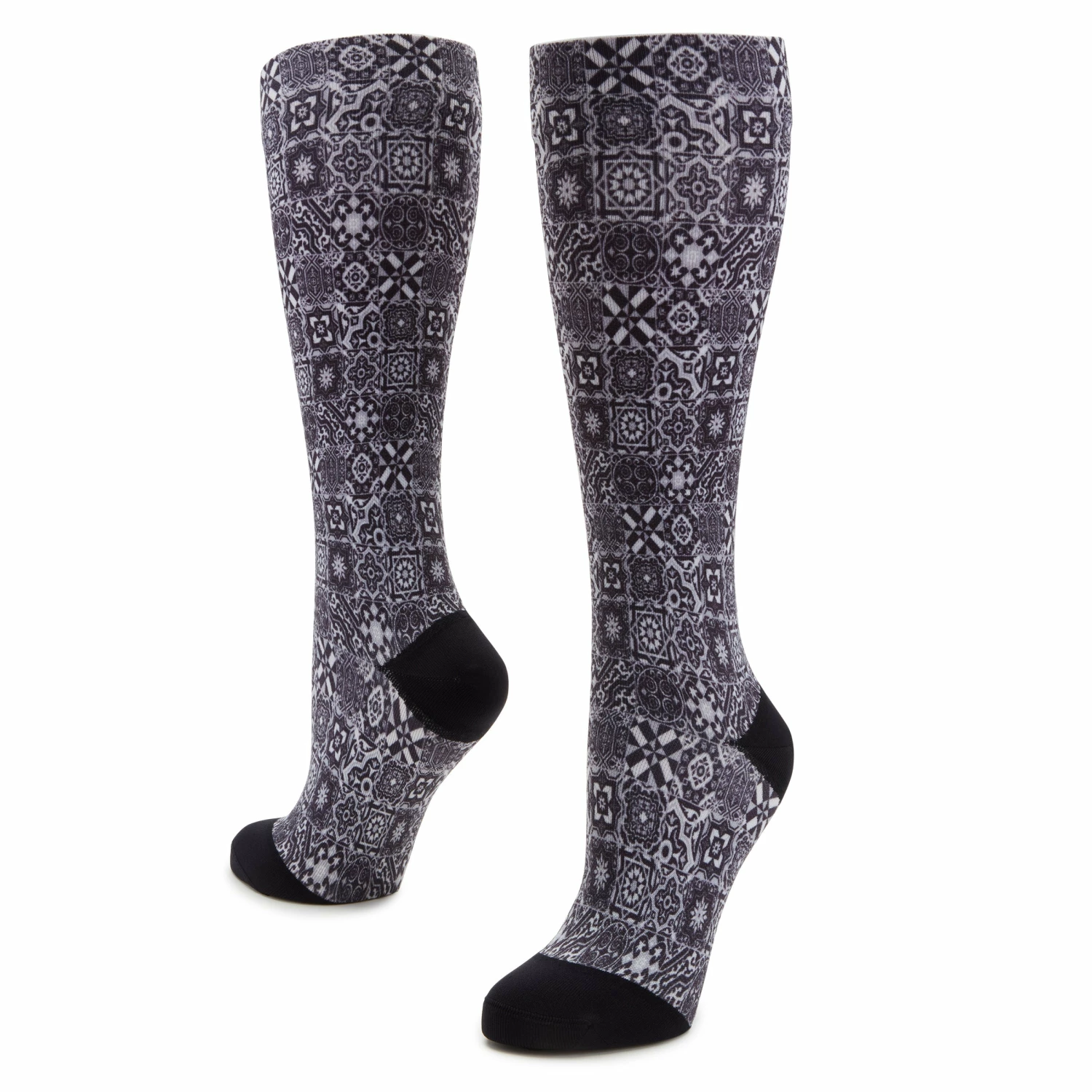 Compression Aztec Tile Black Socks 3 Compression Aztec Tile Black Socks - Image 3