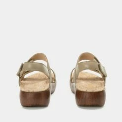 Bailee Woven Taupe Sandal -Cheap Alegria Shoes Store BAI 6163 S3