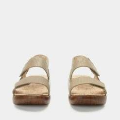 Bailee Woven Taupe Sandal -Cheap Alegria Shoes Store BAI 6163 S5