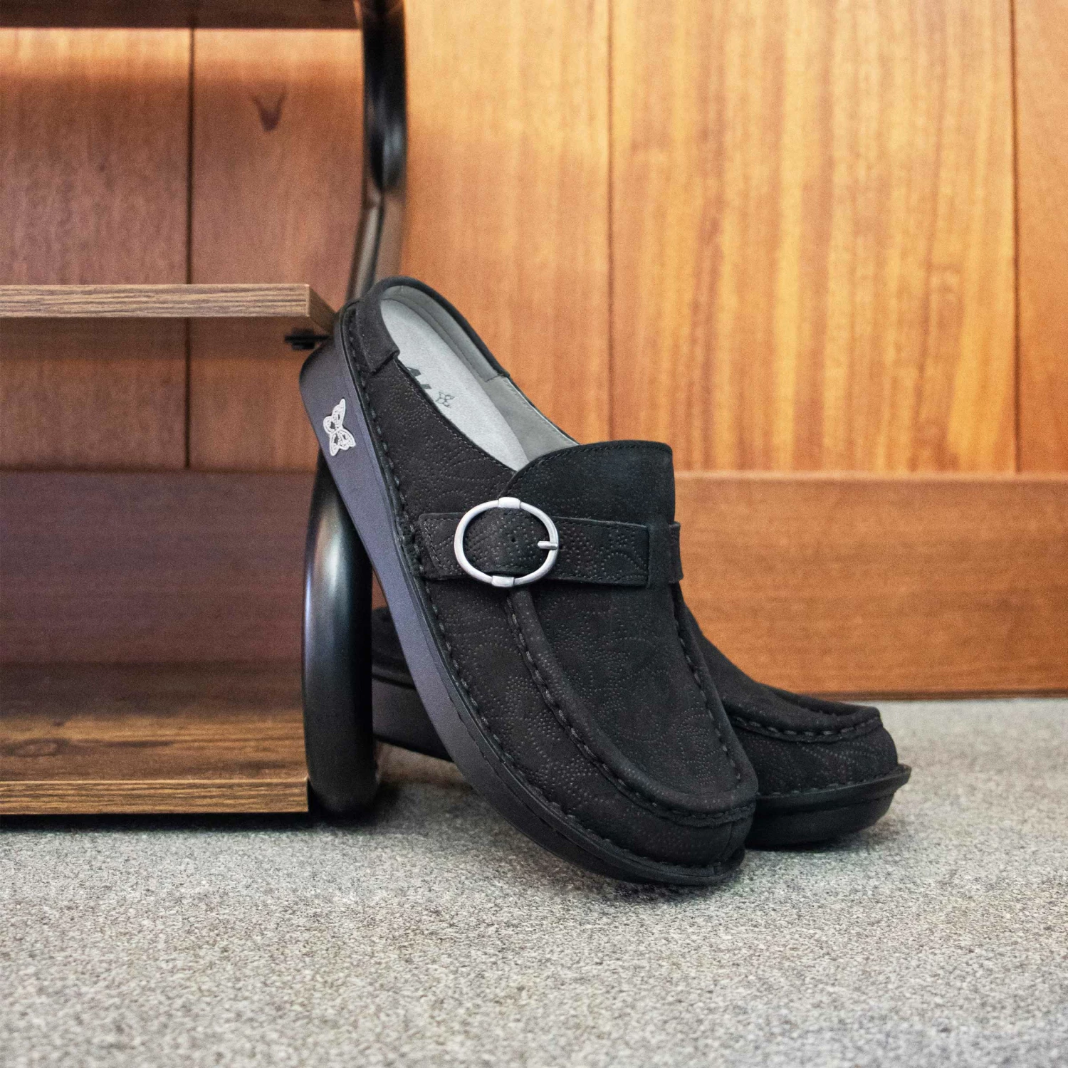 Shoes Brigid La Dee Dottie Black Clog 2 Shoes Brigid La Dee Dottie Black Clog - Image 2