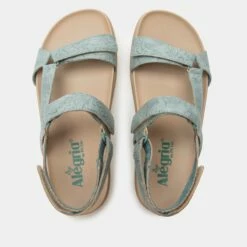 Henna Aged Denim Sandal -Cheap Alegria Shoes Store HEN 6138 S4