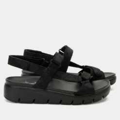 Henna They Call Me Mellow Black Sandal -Cheap Alegria Shoes Store HEN 6142 S2