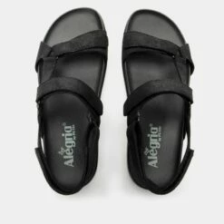 Henna They Call Me Mellow Black Sandal -Cheap Alegria Shoes Store HEN 6142 S4