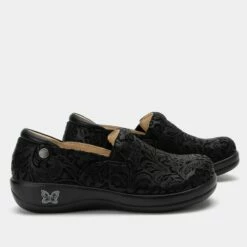 Shoes Keli Black Embossed Paisley Professional Shoe -Cheap Alegria Shoes Store KEL 431 S2 1d633e28 dfb0 4aa9 957e eea21bb36d17