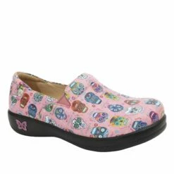Shoes Keli Sugar Skulls Pink Professional Shoe -Cheap Alegria Shoes Store KEL 7621 S2