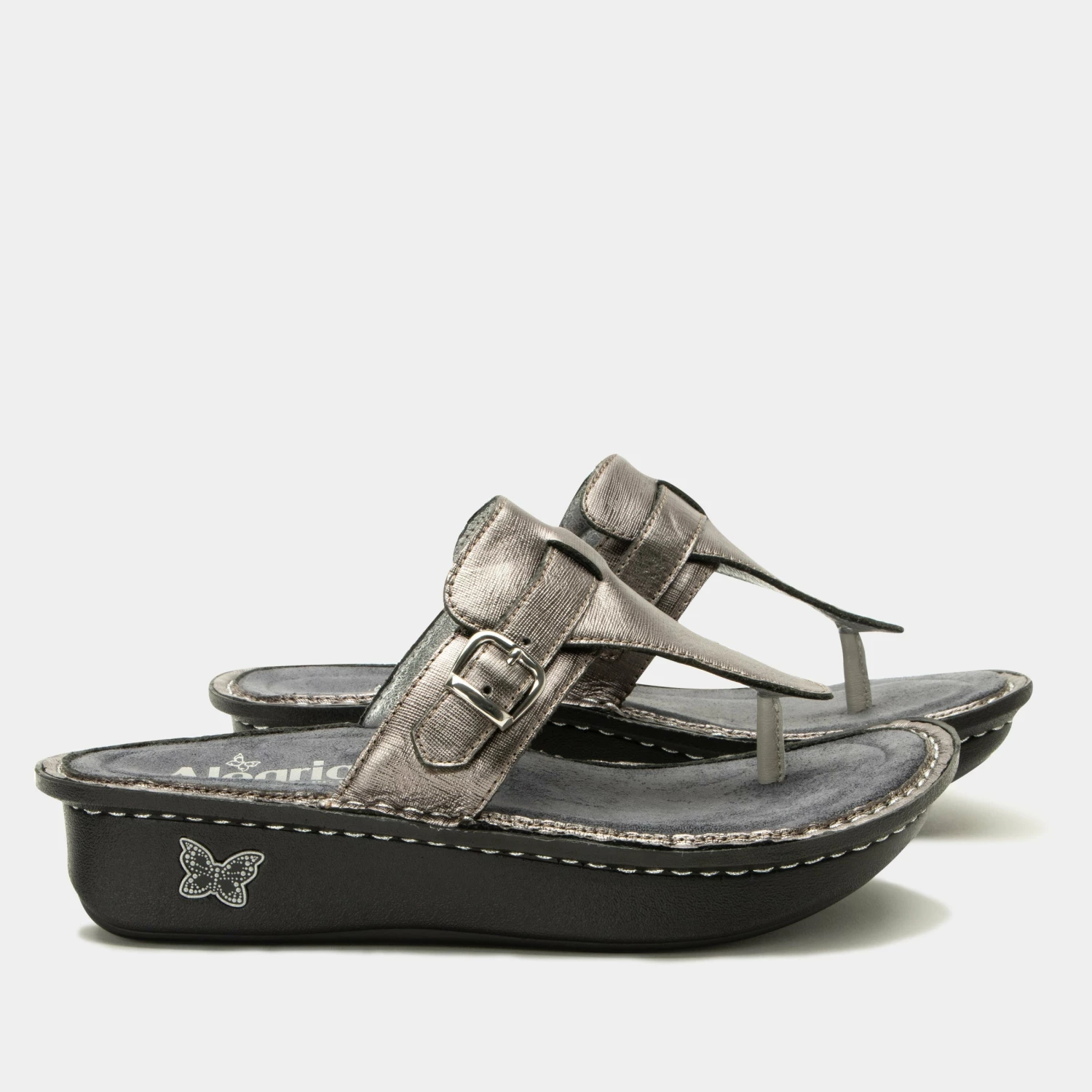 Kennedi Twinkle Pewter Sandal 2 Kennedi Twinkle Pewter Sandal - Image 2