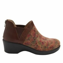 Natalee Cognac & Roses Boot -Cheap Alegria Shoes Store NAT 7927 S2