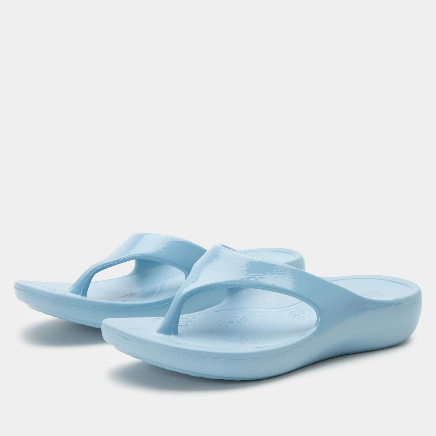 Ode Dusty Blue Gloss Sandal 1 Ode Dusty Blue Gloss Sandal