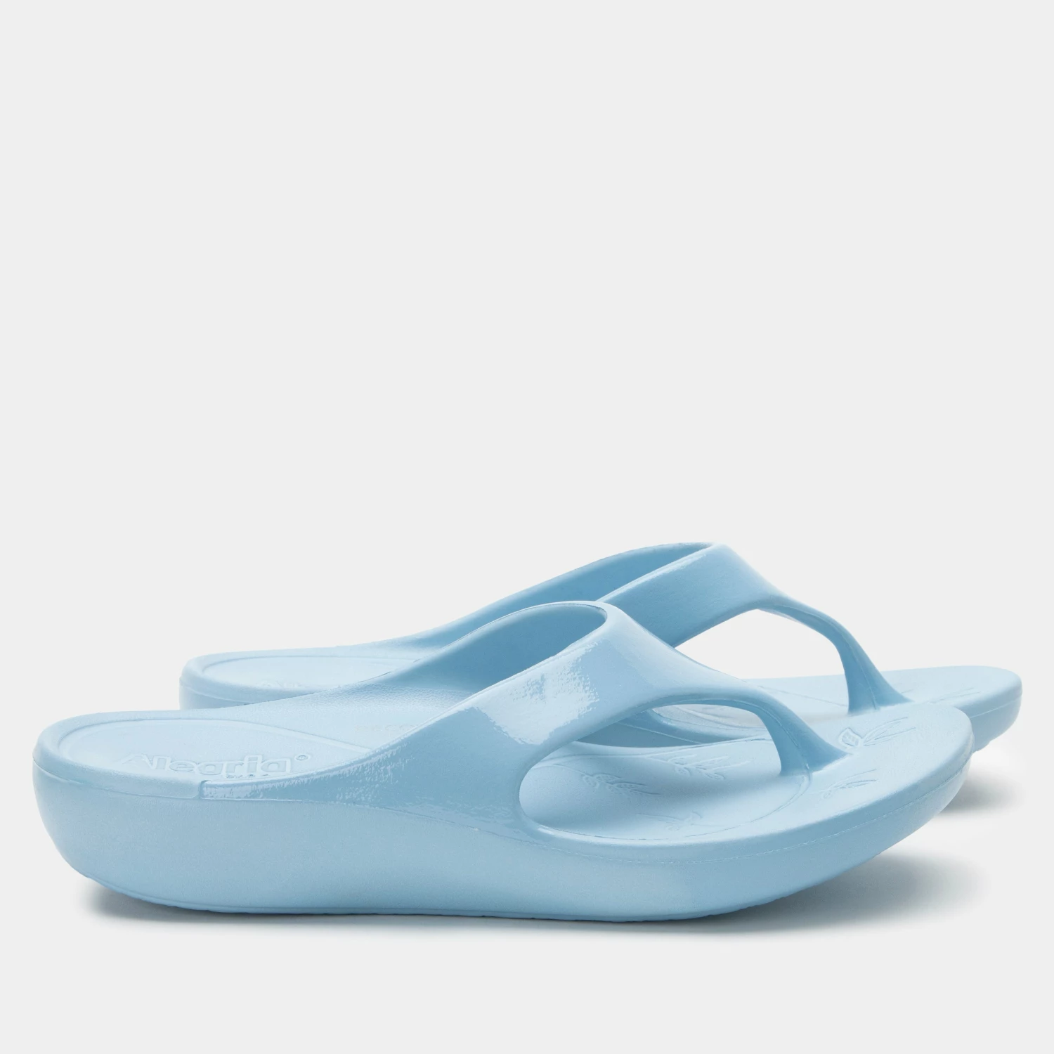 Ode Dusty Blue Gloss Sandal 3 Ode Dusty Blue Gloss Sandal - Image 3