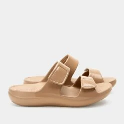 Orbyt Taupe Gloss Sandal -Cheap Alegria Shoes Store ORB 6154 S2