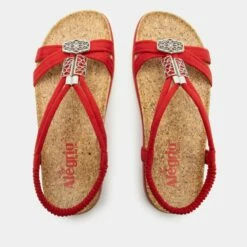 Roz True Red Sandal -Cheap Alegria Shoes Store ROZ 6134 S4 e99e8b3e 91b0 4503 a19c fd4a68445bca