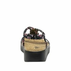 Roz Charm Black Sandal -Cheap Alegria Shoes Store ROZ 7554 S3