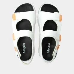 Sandie White Sandal -Cheap Alegria Shoes Store SDI 6207 S4