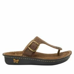 Vella Oiled Brown Sandal 8 Vella Oiled Brown Sandal -Cheap Alegria Shoes Store VEL 7412 S2