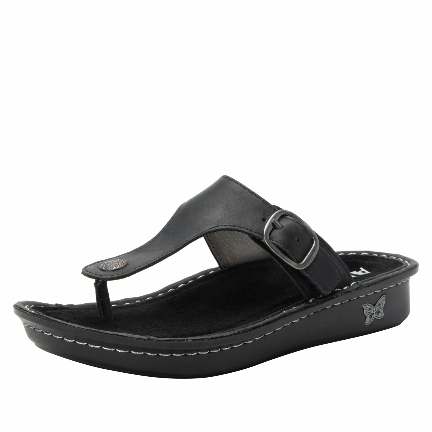 Vella Oiled Black Sandal 1 Vella Oiled Black Sandal