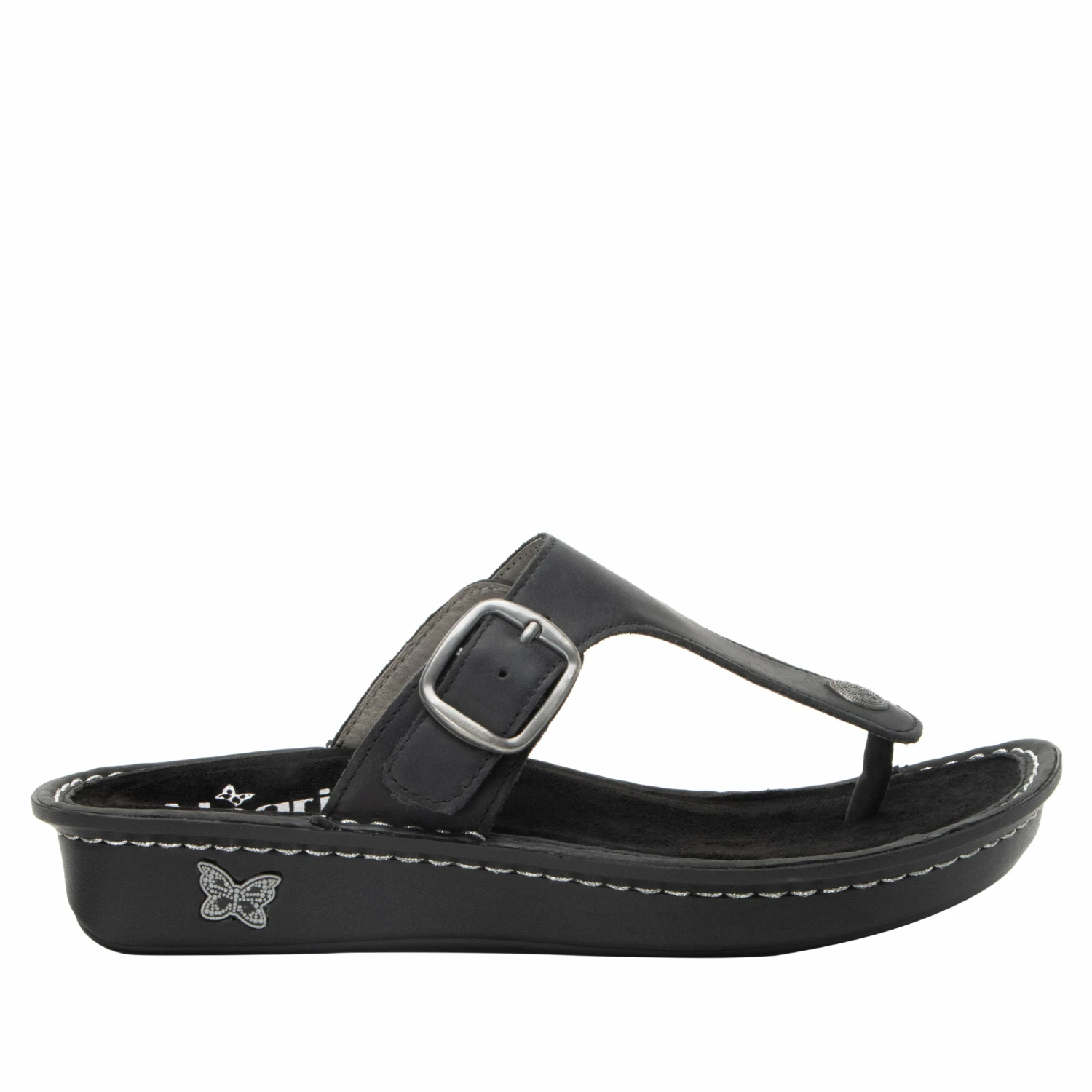 Vella Oiled Black Sandal 3 Vella Oiled Black Sandal - Image 3