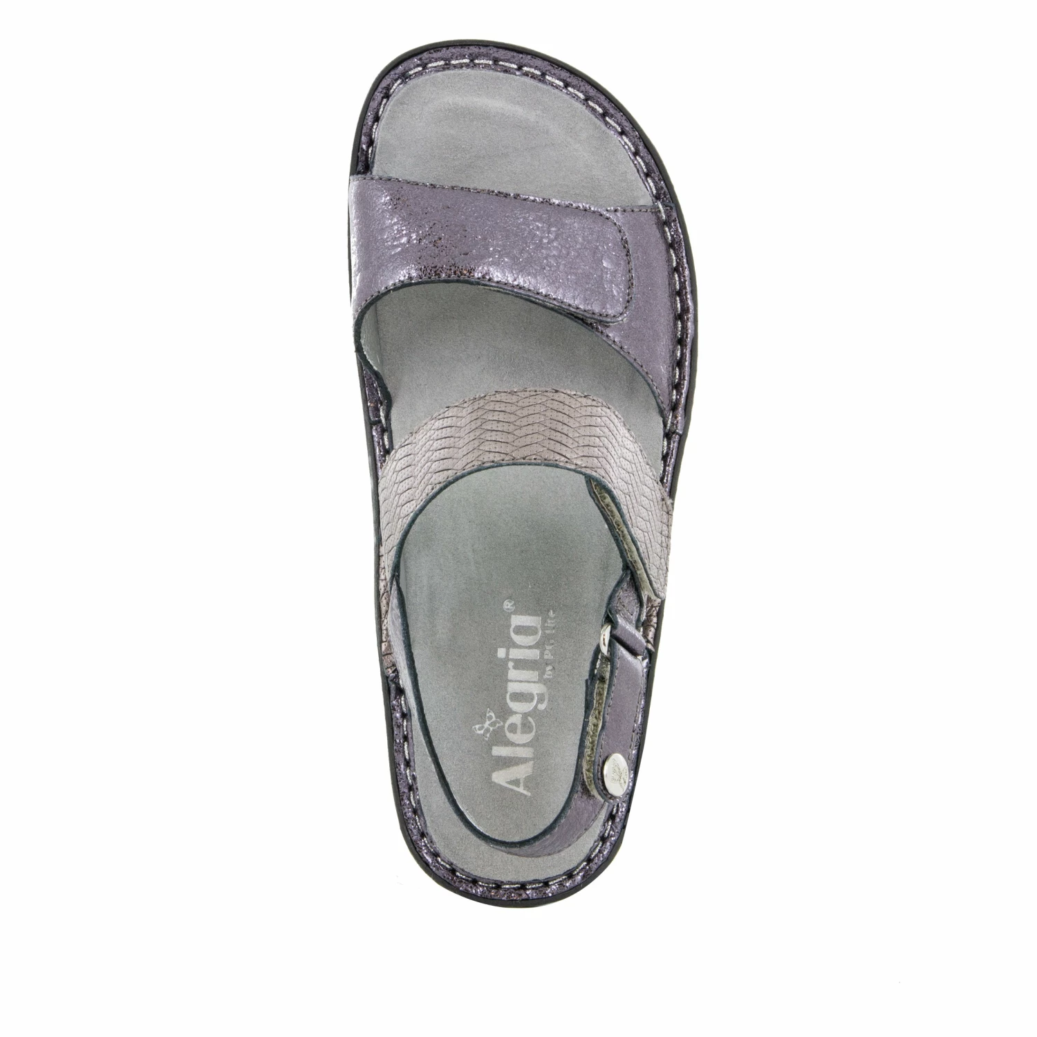 Verona Braided Pewter Sandal 4 Verona Braided Pewter Sandal - Image 4
