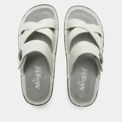 Victoriah Basketry White Sandal 9 Victoriah Basketry White Sandal -Cheap Alegria Shoes Store VIC 6113 S4