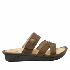 Victoriah Oiled Brown Sandal -Cheap Alegria Shoes Store VIC 7412 S2