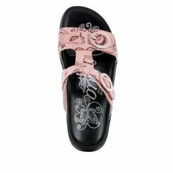 Vita Red Scribble Sandal -Cheap Alegria Shoes Store VIT 301 S4